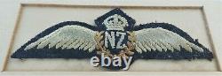 PILOT'S WINGS Padded Royal NEW ZEALAND Air Force RNZAF WW2 era PHOTO Portrait