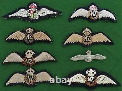 PILOT'S WINGS Padded Royal NEW ZEALAND Air Force RNZAF WW2 era PHOTO Portrait