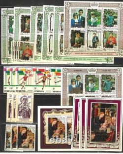 Penrhyn Stamp Collection #47. O37 - 42 Sets + 51 Ss - 1973 - Mint
