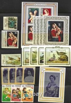 Penrhyn Stamp Collection #47. O37 - 42 Sets + 51 Ss - 1973 - Mint
