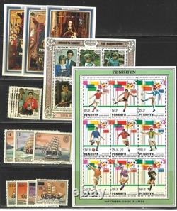 Penrhyn Stamp Collection #47. O37 - 42 Sets + 51 Ss - 1973 - Mint