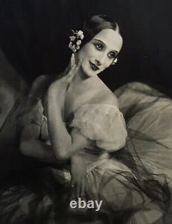 Photo Antique Anna Pavlova Danseuse Ballet Russian Andrew Studio New Zealand