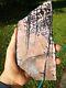 Pink Rhodonite New Zealand large slab stone cabbing lapidary carving