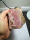 Pink Rhodonite New Zealand slab stone cabbing lapidary