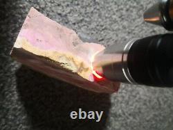 Pink Rhodonite New Zealand slab stone cabbing lapidary