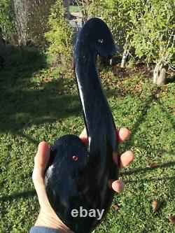 Pounamu Greenstone Mere Patu Koru Heart Large Carving One of a Kind Stunning