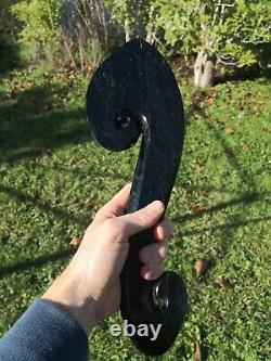 Pounamu Greenstone Mere Patu Koru Heart Large Carving One of a Kind Stunning