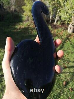 Pounamu Greenstone Mere Patu Koru Heart Large Carving One of a Kind Stunning
