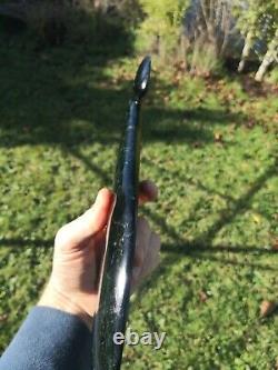 Pounamu Greenstone Mere Patu Koru Heart Large Carving One of a Kind Stunning