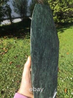 Pounamu Greenstone NZ serpentine high quality Big carving slab Mere / Patu