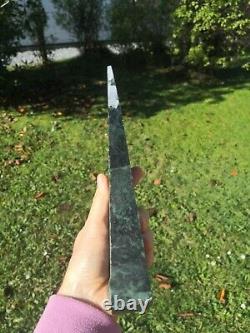 Pounamu Greenstone NZ serpentine high quality Big carving slab Mere / Patu