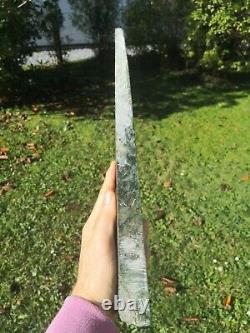 Pounamu Greenstone NZ serpentine high quality Big carving slab Mere / Patu