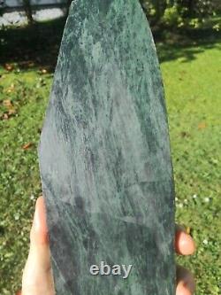 Pounamu Greenstone NZ serpentine high quality Big carving slab Mere / Patu