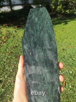 Pounamu Greenstone NZ serpentine high quality Big carving slab Mere / Patu