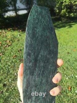 Pounamu Greenstone NZ serpentine high quality Big carving slab Mere / Patu