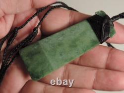 Pounamu Jade Maori Nephrite New Zealand Light Green INANGA Plaited BoundTOKIADZE