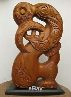 Powerful Manaia Toi Whakairo Sculpture Maori New Zealand Polynesia