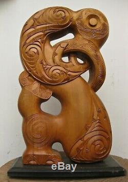 Powerful Manaia Toi Whakairo Sculpture Maori New Zealand Polynesia