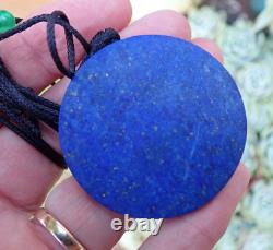 Prem Omni Caeon Ancient Undyed Afghani Cobalt Lapis Lazuli Moon Face