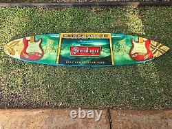 Pure Beer Music New Zealand Steinlager Lager Beer Sign Shaka Surfboard Wooden