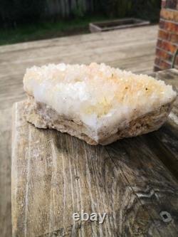 Quartz Crystal Cluster New Zealand Natural Big Cut base from Waihi gold mine