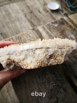 Quartz Crystal Cluster New Zealand Natural Big Cut base from Waihi gold mine