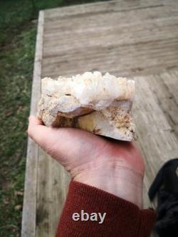 Quartz Crystal Cluster New Zealand Natural Big Cut base from Waihi gold mine