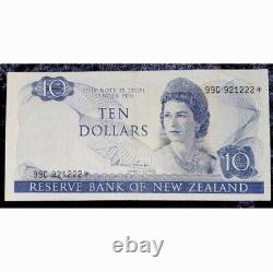Queen Elizabeth II New Zealand Ten Dollar $10 Star Banknote 1977-81? Hrh Effigy