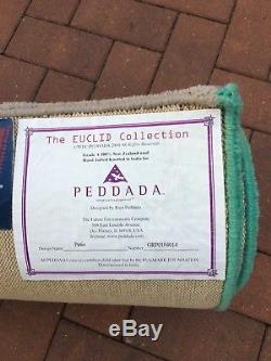 RAJU PEDDADA Euclid Collection Patio 100% New Zealand Wool Rug Multi Color