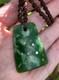RAREST NZ TAHUTAHI POUNAMU GREENSTONE JADE 18k GOLD SILVER MAORI HEI TOKI ADZE