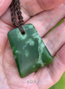 RAREST NZ TAHUTAHI POUNAMU GREENSTONE JADE 18k GOLD SILVER MAORI HEI TOKI ADZE