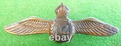 RARE 1944 Dated RNZAF Pilot's Wings METAL New Zealand Air Force TROPICAL Pattern