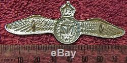 RARE 1944 Dated RNZAF Pilot's Wings METAL New Zealand Air Force TROPICAL Pattern