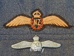 RARE 1944 Dated RNZAF Pilot's Wings METAL New Zealand Air Force TROPICAL Pattern