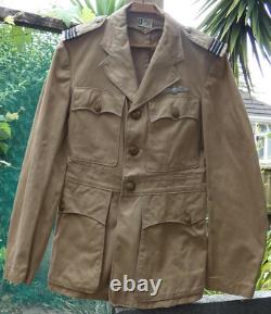 RARE 1944 Dated RNZAF Pilot's Wings METAL New Zealand Air Force TROPICAL Pattern