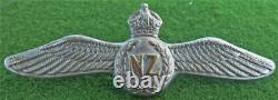 RARE 1944 Dated RNZAF Pilot's Wings METAL New Zealand Air Force TROPICAL Pattern