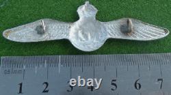 RARE 1944 Dated RNZAF Pilot's Wings METAL New Zealand Air Force TROPICAL Pattern