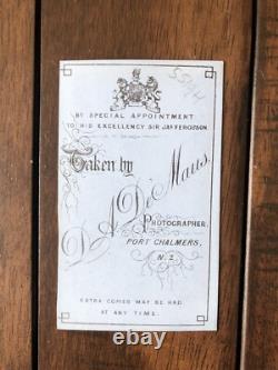 RARE Antique 1800 Photo Maori Man with Tattoo New Zealand Photographer Body Art