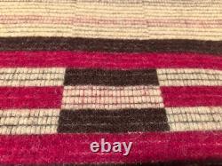 RARE Early Manatunga Travel Rug Blanket by Roslyn New Zealand. Tukutuku Pattern