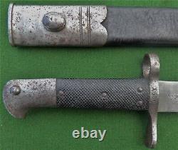 RARE New Zealand 1881 Pattern SAW BACK N2 Snider Artillery Carbine Blade Knife