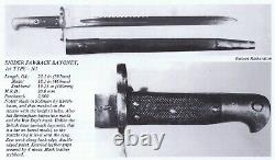 RARE New Zealand 1881 Pattern SAW BACK N2 Snider Artillery Carbine Blade Knife