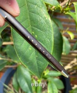 RECYCLED EBONY SOUTH SEA PEARL NZ GREENSTONE JADE 18k GOLD MAORI HEI TOKI ADZE