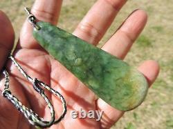 RICHARDs NEPHRITE New Zealand 2 TONE MARSDEN Jade Greenstone Maori Pounamu Kuru