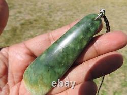 RICHARDs NEPHRITE New Zealand 2 TONE MARSDEN Jade Greenstone Maori Pounamu Kuru