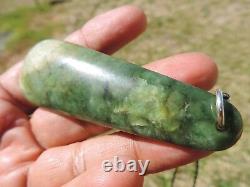 RICHARDs NEPHRITE New Zealand 2 TONE MARSDEN Jade Greenstone Maori Pounamu Kuru