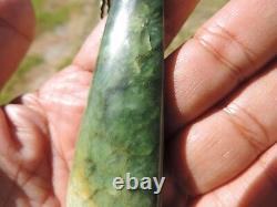 RICHARDs NEPHRITE New Zealand 2 TONE MARSDEN Jade Greenstone Maori Pounamu Kuru