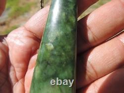 RICHARDs NEPHRITE New Zealand 2 TONE MARSDEN Jade Greenstone Maori Pounamu Kuru