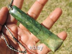 RICHARDs NEPHRITE New Zealand 2 TONE MARSDEN Jade Greenstone Maori Pounamu TOKI