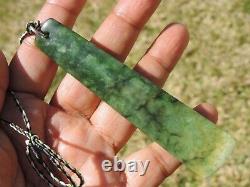 RICHARDs NEPHRITE New Zealand 2 TONE MARSDEN Jade Greenstone Maori Pounamu TOKI