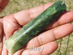 RICHARDs NEPHRITE New Zealand 2 TONE MARSDEN Jade Greenstone Maori Pounamu TOKI